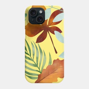 Wild Tropical Hawaiian Leaves And Flowers Pattern Phone Case