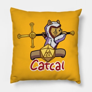 Cleric Cat Critical D20 Pillow