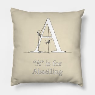 A is for Abseiling Pillow