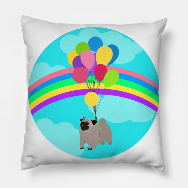 Pugicorn Pillow by LittleAna