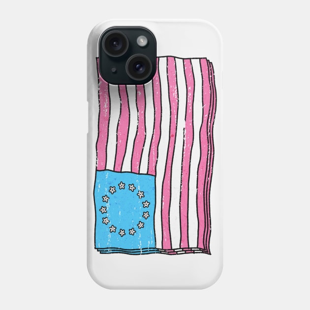 betsy ross Phone Case by DeekayGrafx