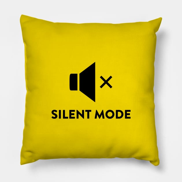 Silent Mode Pillow by yayo99