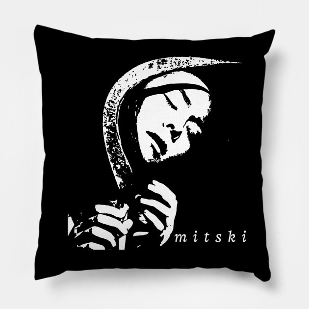 Mitski // Time Textured Pillow by gulymaiden