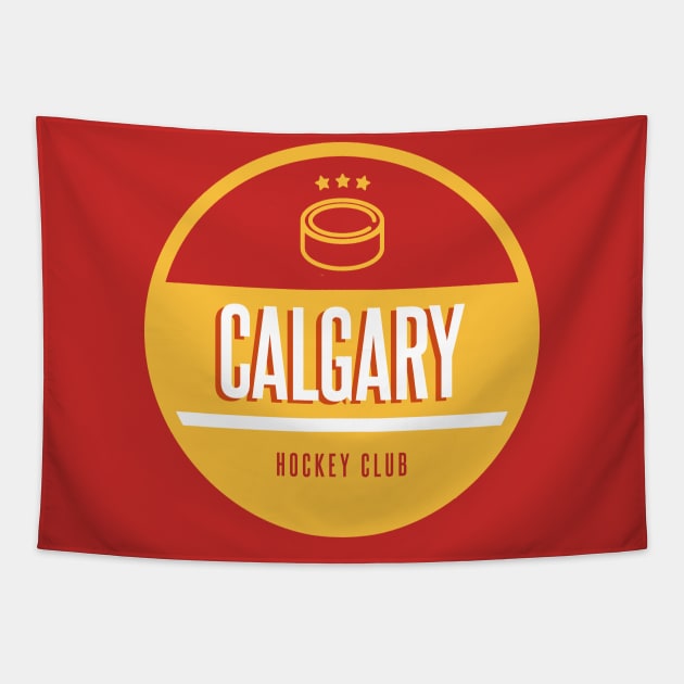 Calgary hockey club Tapestry by BVHstudio