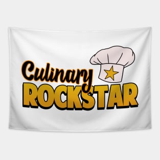 Chef Gift Culinary Rockstar Chefs Hat Cooking Tapestry