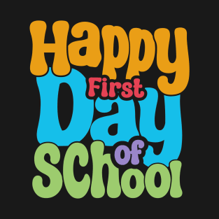 Happy First Day of School Shirt, Teacher TShirt, Back to school Teacher First Day Tee Iron On Png, First Day svg  Kindergarten First T-Shirt