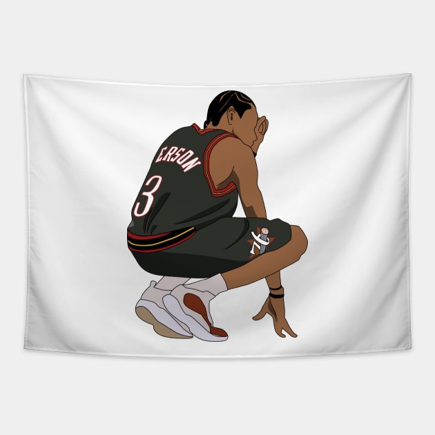 Allen Iverson Tapestry by moonislands