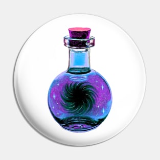 Black hole galaxy potion decanter bottle Pin