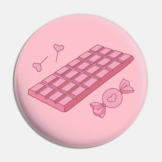 pink chocolate Pin by Wlaurence