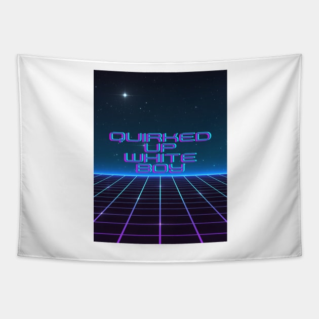 quirked up white boy vaporwave Tapestry by goblinbabe