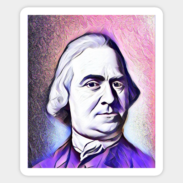 Samuel Adams Portrait | Samuel Adams Artwork 8 - Samuel Adams - Sticker ...