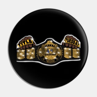 Title Tuesday Logo Pin