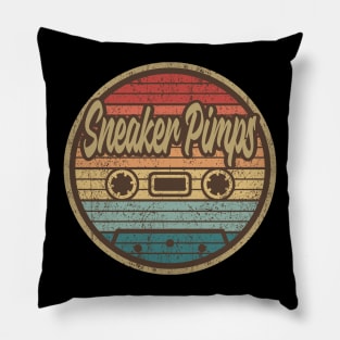 sneaker pimps cassette retro circle Pillow