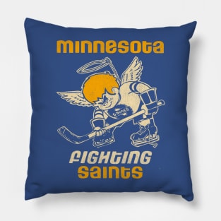 Defunct Minnesota Fighting Saints Hockey Team Pillow