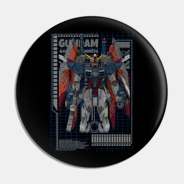 ZGMF-X42S Destiny Gundam Pin by gblackid