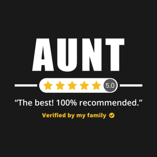 Five Stars Aunt T-Shirt