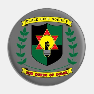 Black Geek Society and Nerds of Color Pin