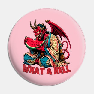 Watermelon devil Pin