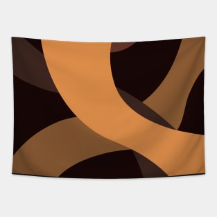 Wavy Line Pattern - Hazelnut Tapestry