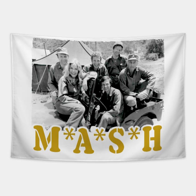 Retro MASH Cast Tapestry by pitulas