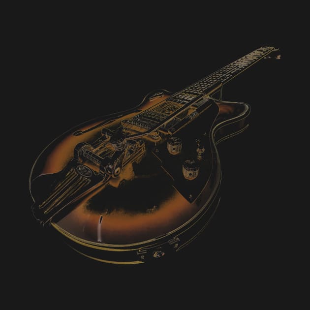 Electric Guitar Cool Musician Design by RangerTees