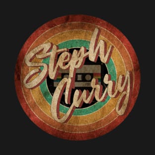 Steph Curry Vintage Circle Art T-Shirt