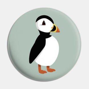 Puffin Illustration Pin