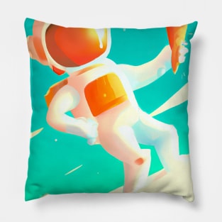 Astronaut with Ice Cream Pillow