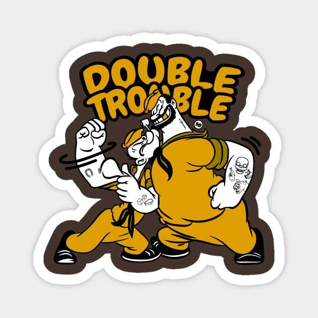 Double trouble Magnet by Stamina.Design