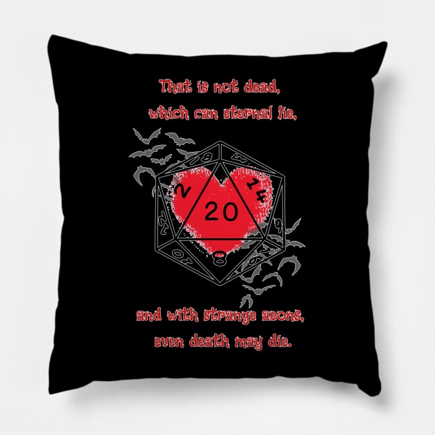 Strange Aeons- Gothic Pillow by Rattykins