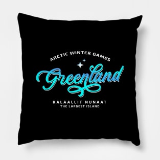 Greenland arctic winter games - largest island Pillow