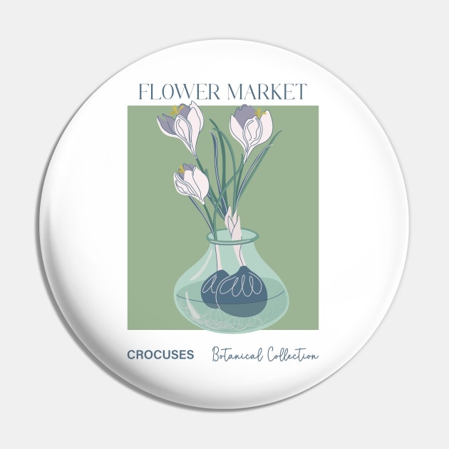 Crocuses in a vase Pin by DanielK