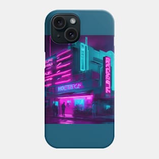 Amazing Neon motel in cyberpunk Phone Case