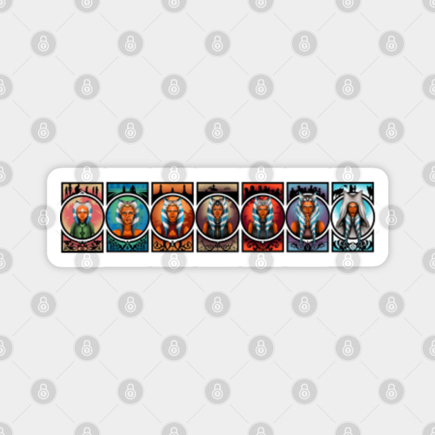 Ahsoka Tano Evolution Star Wars Clone Wars Magnet Teepublic De