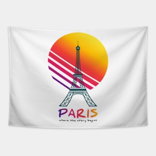 Paris - where the story begins Tapestry