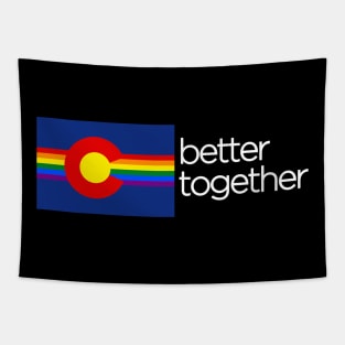 Better Together Colorado Pride Tapestry