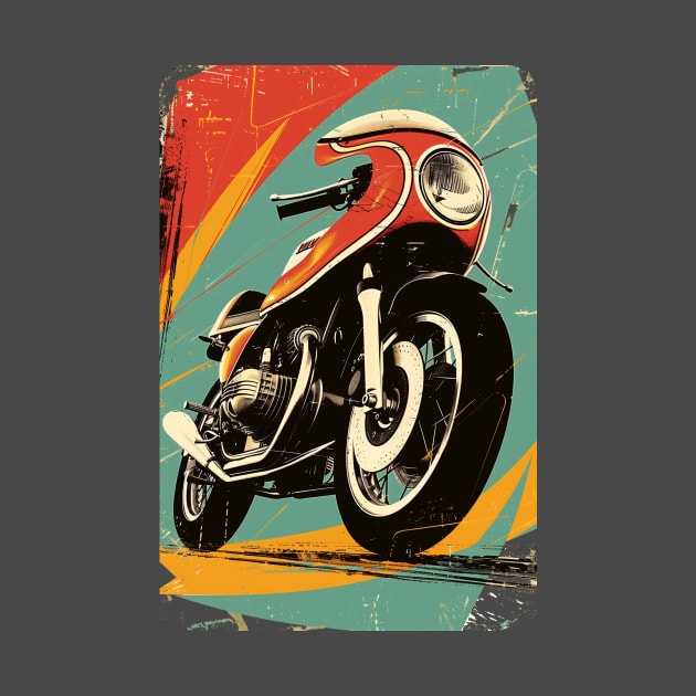 Vintage Speedster- vintage racing motorcycle by LoffDesign