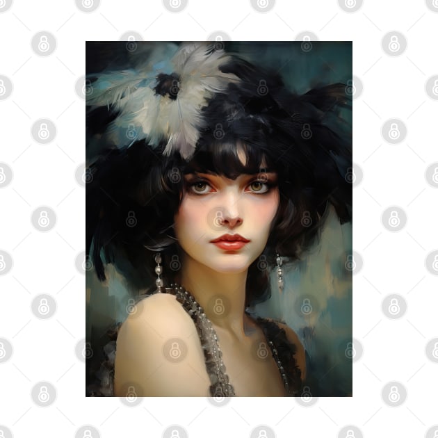 Flapper Girl by RosaliArt