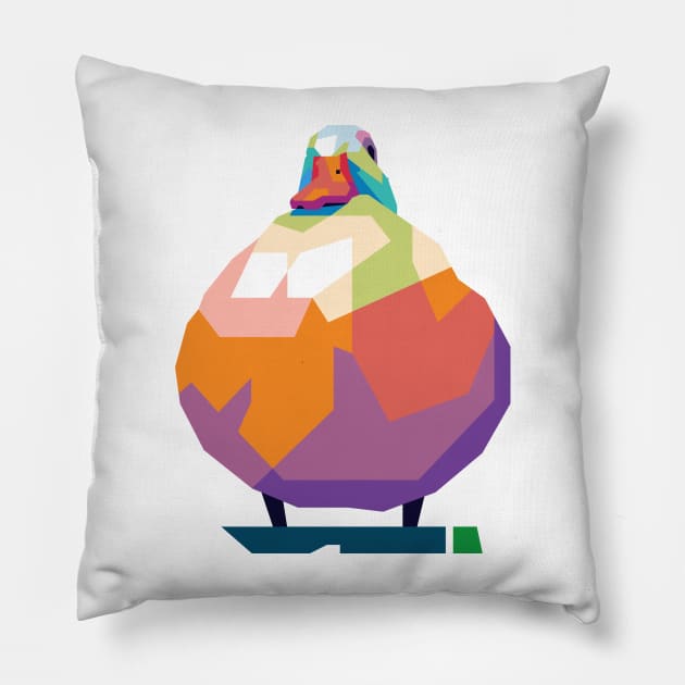 Duck Pathetic Meme Pillow by REKENINGDIBANDETBRO