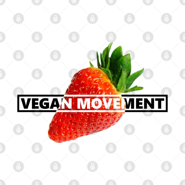 Vegan Movement Strawberry by felixbunny