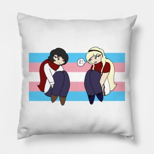 The Missing JJ Macfield And The Island Of Memories Trans Flag Pillow