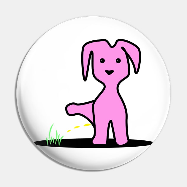 Pissing dog Pin by Johnny_Sk3tch