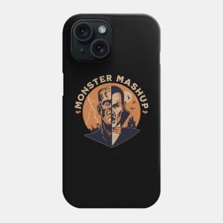 Monster Mash Frankenstein Dracula Halloween Mashup Retro Fun Spooky Phone Case