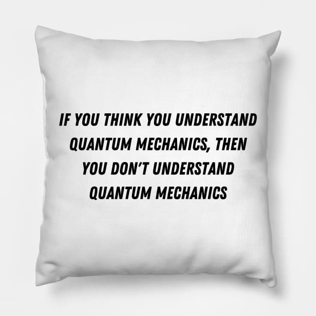 you dont understand Quantum mechanics Pillow by Faeblehoarder