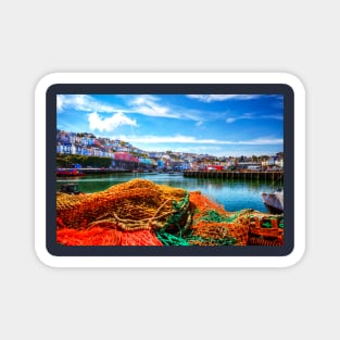 Brixham Harbour Fishing Nets, Devon, UK Magnet