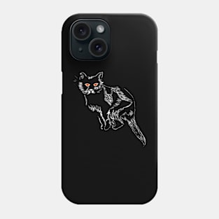 Red-eyed cats don't cry Phone Case