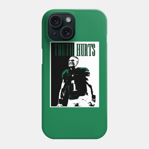 Jalen Hurts Kelly Green Phone Case by DrawnStyle