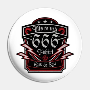 666 Tshirt Pin