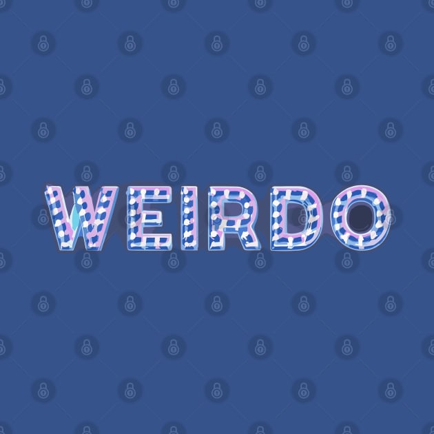 Weirdo Typography | LED-Lit Script Font Design by diegotorres