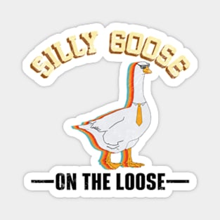 Silly Goose on the loose Vintage Retro Magnet